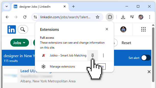 Step 5: Pin extension